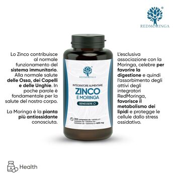 Zinc et Moringa | Supplément en comprimés 2