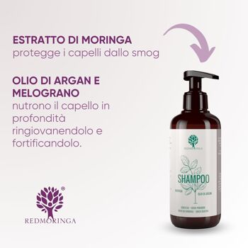 Shampoing EcoBio Moringa 99% Naturel et Antipollution | Moringa et Grenade 3