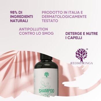 Shampoing EcoBio Moringa 99% Naturel et Antipollution | Moringa et Grenade 4