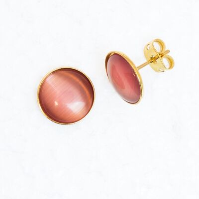 Studs, gold-plated, rose (266.S5)