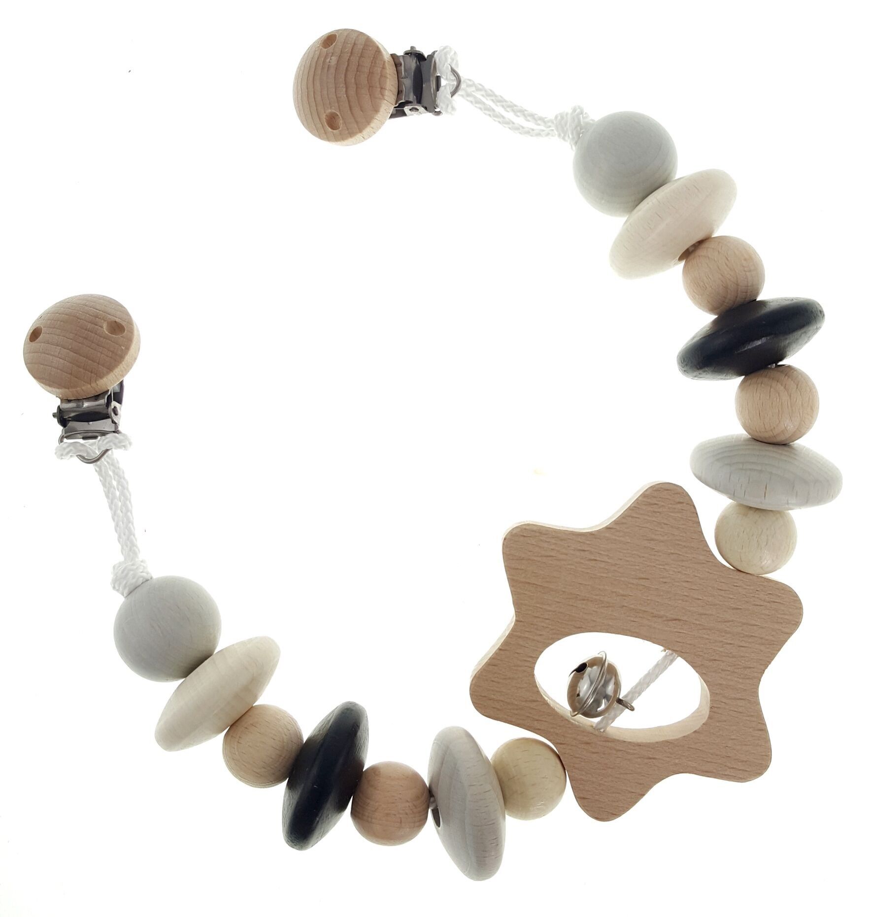 Wagenkette Stern, nature schwarz