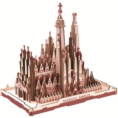 Kit de construcción Sagrada Familia Barcelona fabricado en madera