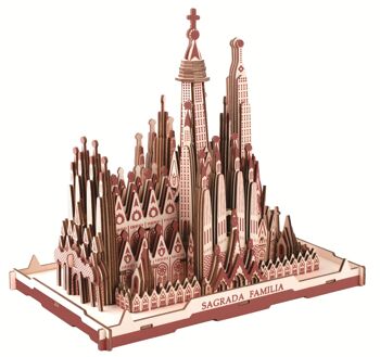 Kit de construction Sagrada Familia Barcelone en bois 1