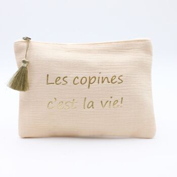 Pochette à message "Les copines c'est la vie" 4