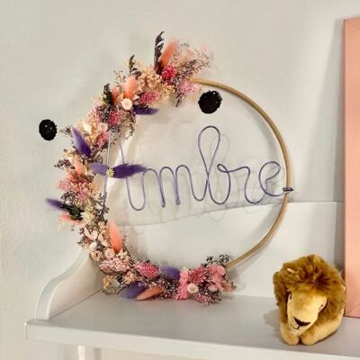 Wall crown, Customizable dried flowers, Gift