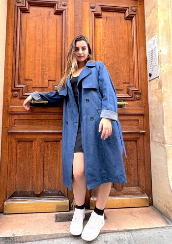 Denim Trench Coat 1