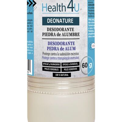 H4U DEONATURE Desodorante Piedra de Alumbre 60