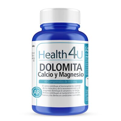 H4U Dolomite calcium and magnesium 60 tablets of 800 mg