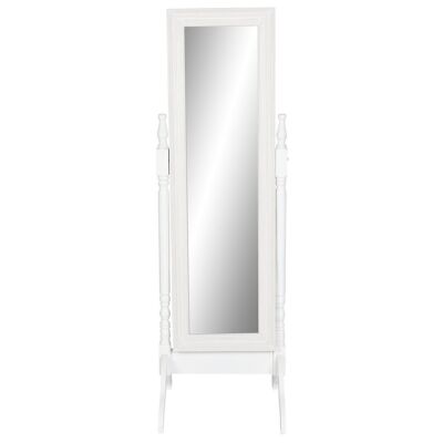 Specchio da toeletta in MDF Specchio 50X50X157 Bianco MB212342