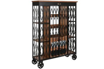 Etagère Métal Sapin 107x34x148 Noir MB213116 2