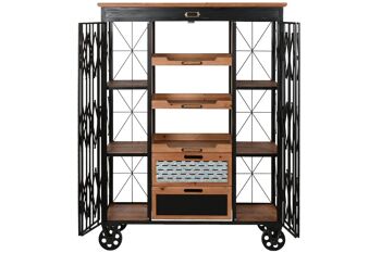 Etagère Métal Sapin 107x34x148 Noir MB213116 5