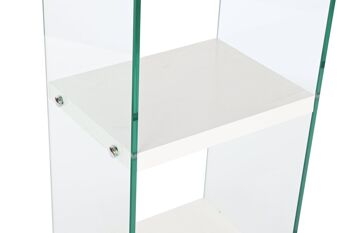 ETAGERE EN VERRE MDF 40X30X180 TREMPÉ BLANC MB207699 2