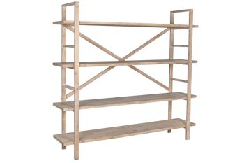 ÉTAGÈRE EN BOIS 193X43,5X178 NATUREL MB211827 2