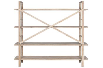 ÉTAGÈRE EN BOIS 193X43,5X178 NATUREL MB211827 3