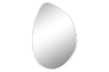 Miroir Miroir Métal 45x2x68 Blanc ES211502 1