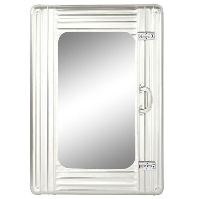 Specchio Specchio in metallo 61X5X90 Argento MB210127