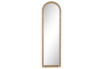 MIROIR RATAN CRISTAL 48,5X4,5X170 NATUREL ES212293 1