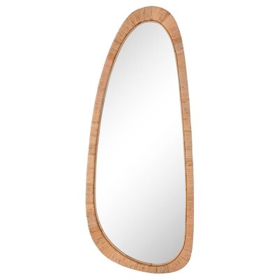 CRYSTAL RATAN MIRROR 57X3X140 NATURAL ES212294