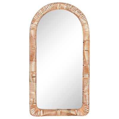 Espejo Ratan Cristal 61,5X7X117 Natural ES212297