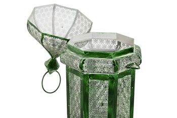 LAMPADAIRE SET 2 MÉTAL 23X23X57 VERT FA212612 2