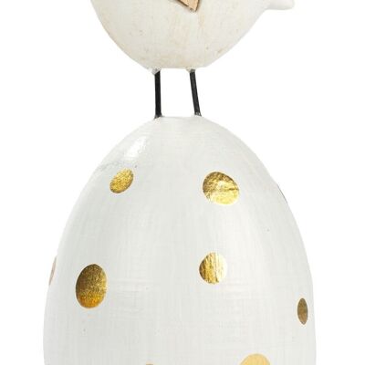 Egg with bird 12 cm VE 12