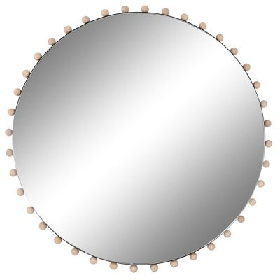 Iron Glass Mirror 113X4.5X113 Black Balls ES212251