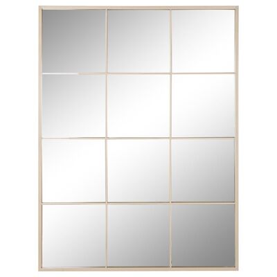 Espejo Hierro Cristal 90X1X120 Ventana Beige ES211599