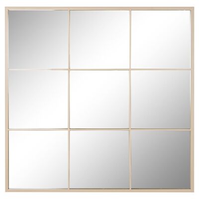 Eisenglasspiegel 90X2X90 Beige Fenster ES211598