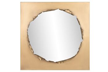 Miroir en fer éponge 90x9x90 or ES209306 NO11 1