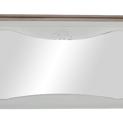 Specchio in legno 105X64X4,5 Bianco Naturale MB146707
