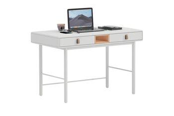 BUREAU MDF PU 120X60X75 BLANC MB211972