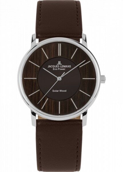 Compra Reloj Jacques Lemans Eco Power Solar Wood marr n oscuro con