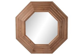 Miroir Sapin 119x9x119 Marron MB212221 1