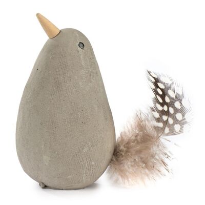 Bird with feather 8 cm VE 12