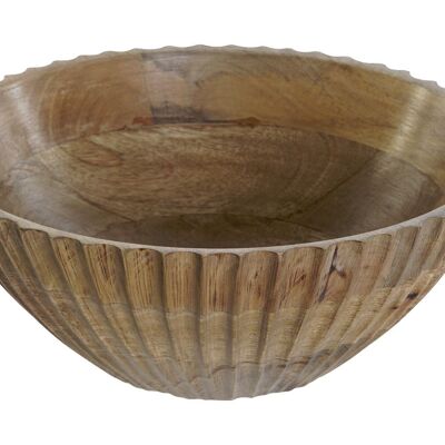 SALAD BOWL HANDLE 30X30X12 NATURAL PC208436