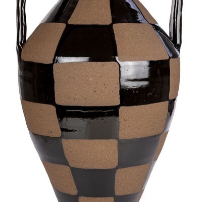 Vase brown black 33 cm VE 2
