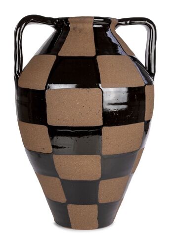 Vase marron noir 33 cm VE 2