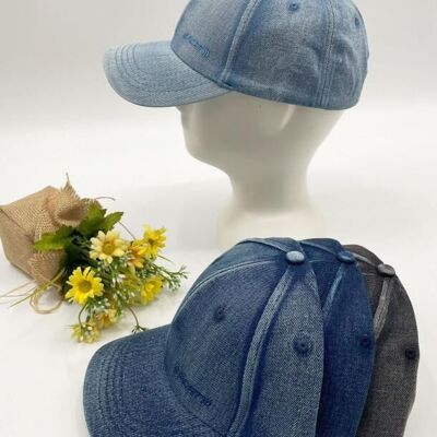 Preciosa Gorra Vaquera Unisex de Algodón con Diseño Vintage