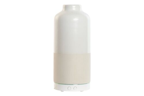 Difusor Aroma Ceramica 9X9X22 Humidificador Blanco DA213133