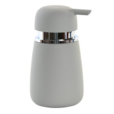 STONEWARE DISPENSER 8X8X14,5 LIGHT GRAY RUBBER PB202682