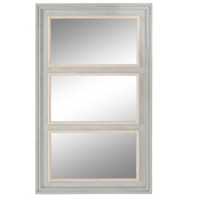 Spiegel aus Holz, Spiegel 150 x 5 x 90, grau, ES209927
