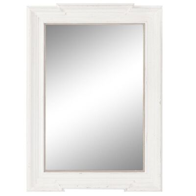 Spiegel aus Holz, Spiegel 85 x 5 x 120, weiß, ES209925
