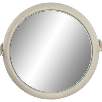 Specchio in metallo 37X13X29 Bianco Grezzo ES212236