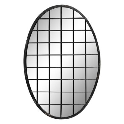 Miroir en métal 47,5x2,3x70 noir ES196746