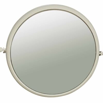 METAL MIRROR 57X22X52 ROUGH WHITE ES212235