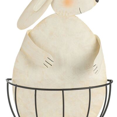 Rabbit with basket 45 cm VE 4