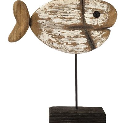 Fish on a wooden base 29 cm VE 4