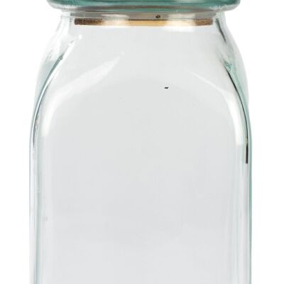 Jar with heart lid 10x23 cm VE 12