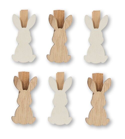 Klipper Hase 2 sort. 6 tlg. SET 5 cm VE 24