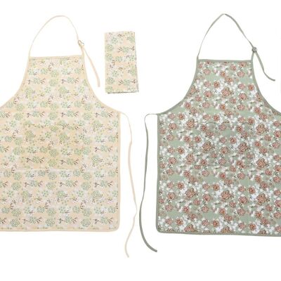 APRON SET 2 COTTON 60X0.5X108 160 2 ASSORTMENT. PC200286